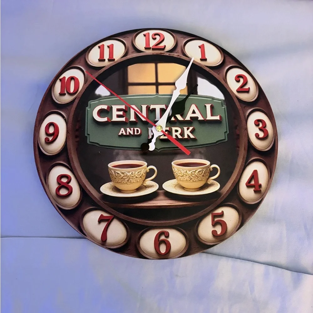 FRIENDS The TV Show Theme Central Perk Brown Wall Clock